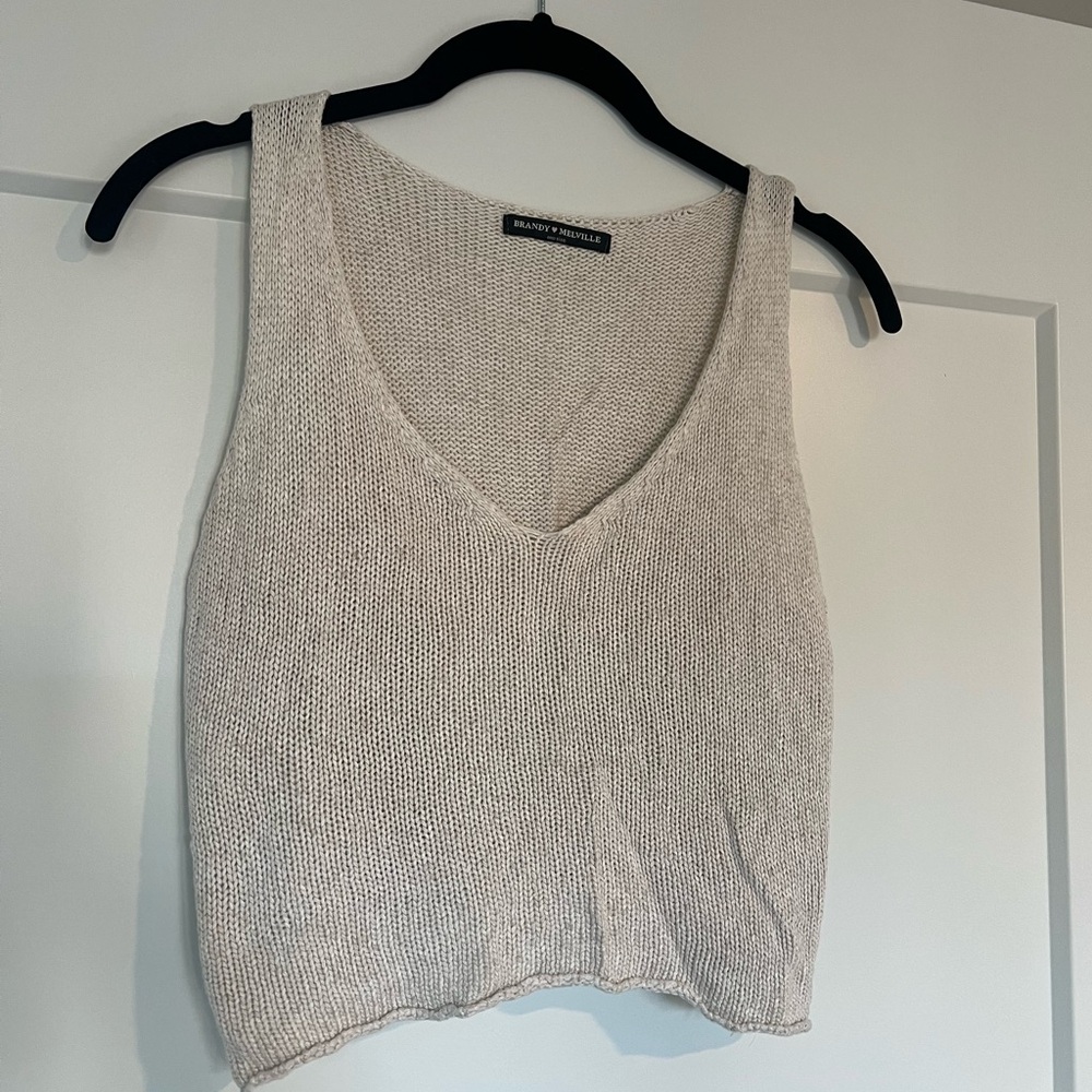 Brandy Melville knit tank top - one size (fits like a small)